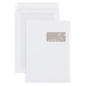 POCHETTE DOS CARTON BLANCHE AVEC FENÊTRE POUR FORMAT A4 - 229 X 324 MM RAJA