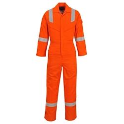 Portwest - Combinaison de travail antistatique super légère spécial été - Orange Taille L - Protection chaleur et soudage Classe 2_0