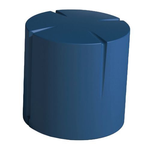 POUF CONNEXIO ROND 45 CM - BLEU COBALT RAL 5013 - MANUTAN EXPERT