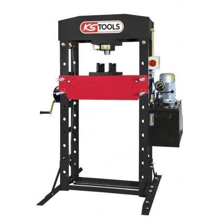 Presse hydraulique d'atelier 50 tonnes motorisée - KS Tools | 160.0116_0