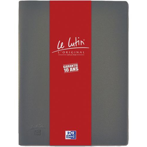 PROTÈGE DOCUMENTS OXFORD LE LUTIN A4 40 VUES PVC - GRIS