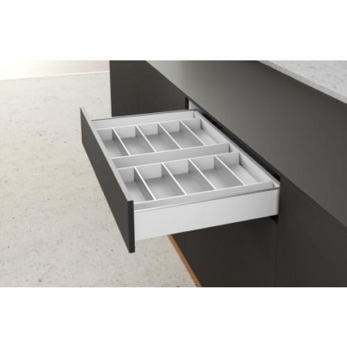 RANGE-COUVERTS ET USTENSILES - EN ACIER ANTHRACITE - ORGATRAY 630 - 270X500 HETTICH