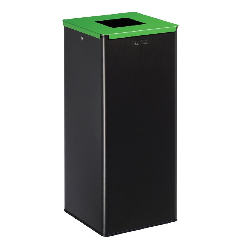 ROSSIGNOL Poubelle de  tri selectif 40 L calitri - tri verre - gris manganese / vert jaune_0