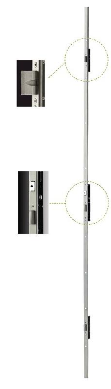 Serrure 3 points à larder performa axe 30mm avec têtière plate - ISEO - 7232013028 - 587766_0