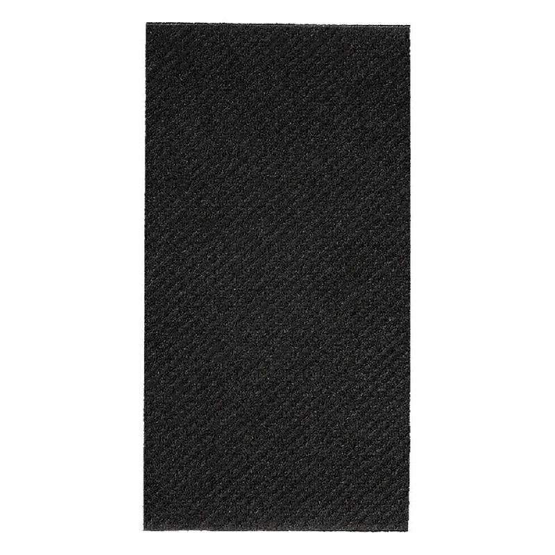 Serviette Airlaid noir 1/8 50x50cm - par 400_0