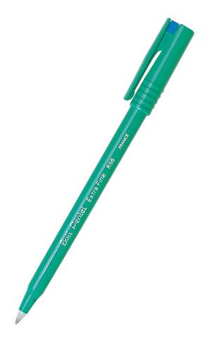 LOT DE 2 - STYLO FEUTRE PENTEL BALL R56 À CAPUCHON POINTE 0,6 MM - ÉCRITURE EXTRA-FINE BLEU