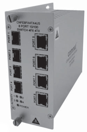 Switch 8 ports ethernet fibre optique