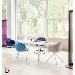 Table de réunion tonneau Ogi A – MDD - plusieurs coloris et dimensions disponibles_0