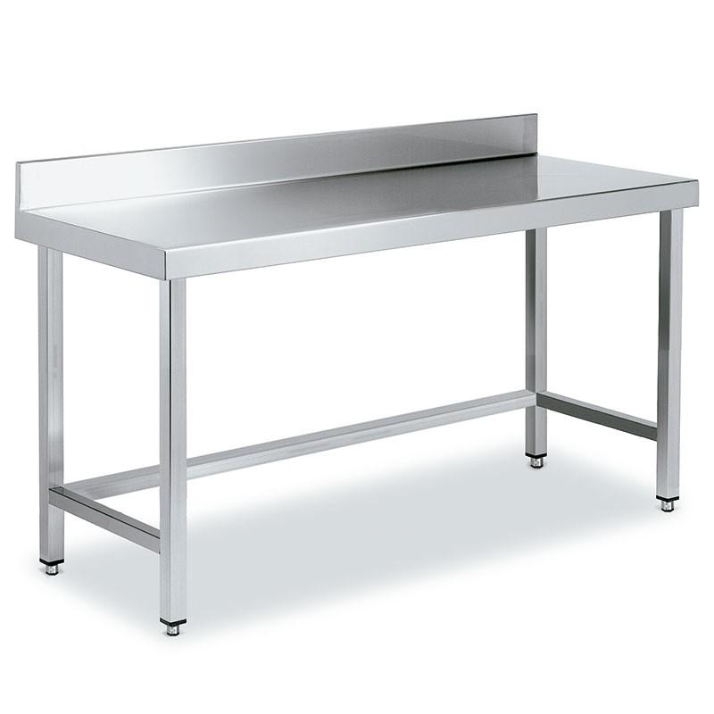 Tables Inox de Travail DISTFORM Premium avec Dosseret et Renfort - Profondeur 900 mm - 2400_0