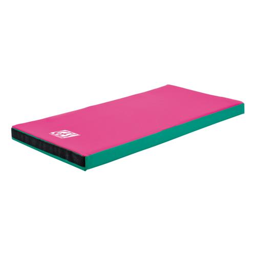 TAPIS ASSOCIATIF GES ROSE/VERT FONCÉ