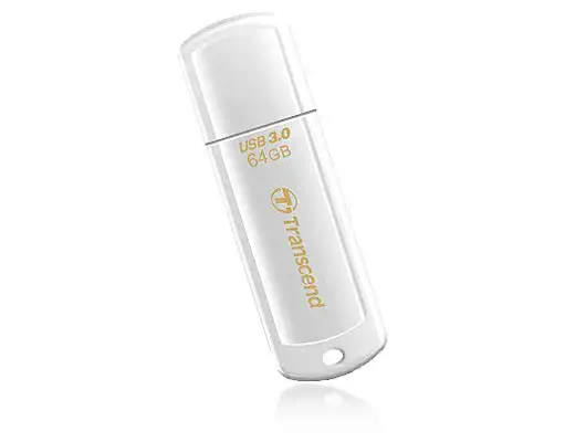 Transcend JetFlash 730 64GB USB 3.0 lecteur USB flash 64 Go USB Type-A 3.2 Gen 1 (3.1 Gen 1) Blanc_0