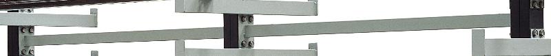 Traverse L.1300 mm pour rayonnage cantilever - fixation par 4 boulons - coloris gris_0