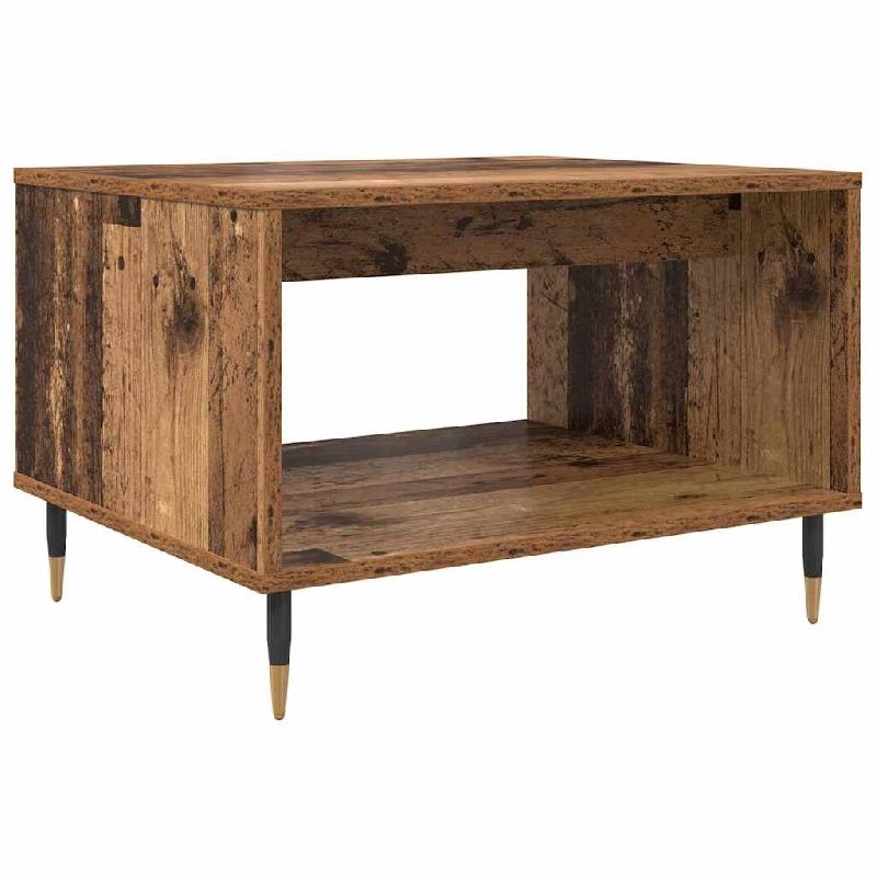 VidaXL Table basse Bois ancien 60 x 50 x 40 cm Bois d'ingénierie Modèle Polaris Vision Plus - 879606_0