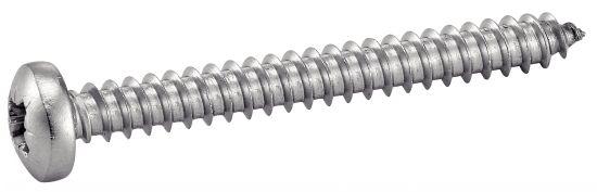 VIS À TÔLE TÊTE CYLINDRIQUE LARGE INOX A2 DIN 7981 4,8X38 BOÎTE DE 200 - ACTON - 624054,8X38