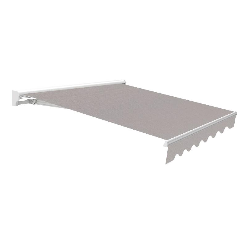 WASABI Store banne motorisé 4x2,5m gris – Télécommande – Semi-coffre – Toile protection solaire - gris polyester BTK425017-E_0