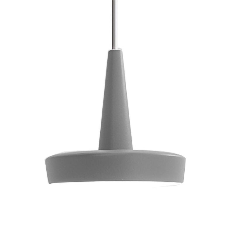 Zafferano Baby Suspension LED en aluminium peint avec gradation TRIAC, lumière chaude 2700K, design compact et élégant pour l'intérieur - gris 805_0