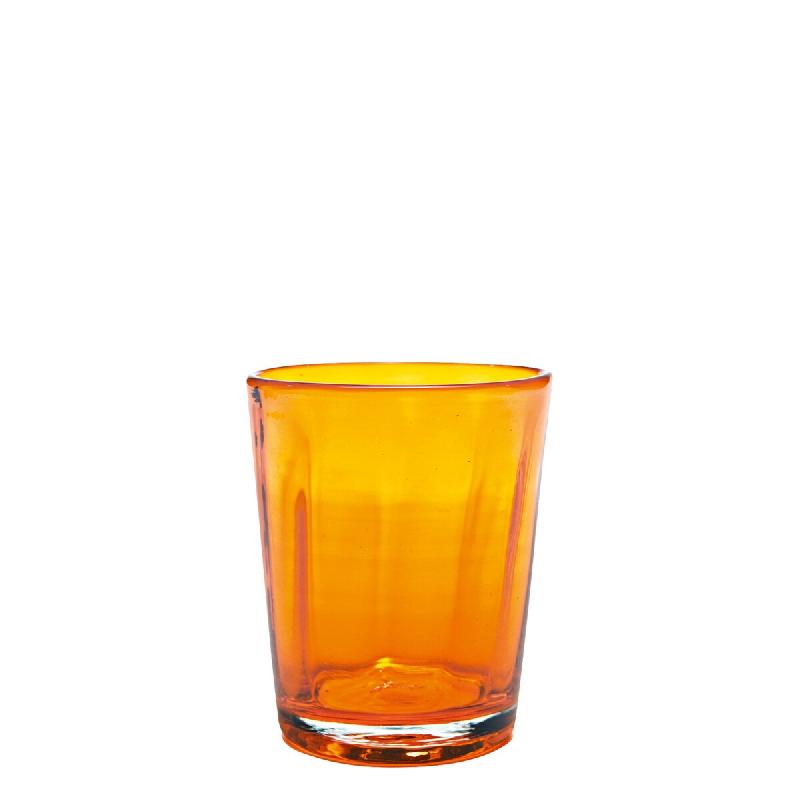 Zafferano Lot de 6 Verres Tumbler Série Bei Couleur Orange en Verre Soufflé à la Main Volante Haute Qualité Artisanale pour Table Élégante - ora_0