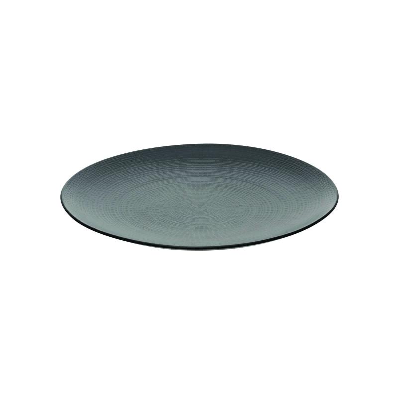ASSIETTE COUPE PLATE ROND PIERRE DE LAVE GRÈS Ø 28 CM MODULO NATURE DEGRENNE