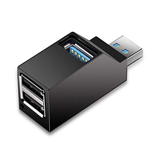 Hub USB 3.0 - 3 ports avec 1 port USB 3.0 et 2 ports USB 2.0 - Design portable et Plug & Play_0