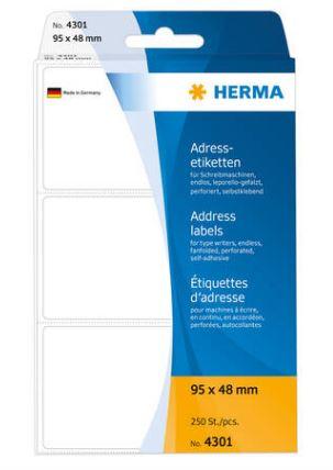 Étiquette d'adresse pour machines à écrire - A4 - 105 x 144 mm - Réf. 4444 - Papier mat certifié FSC®_0