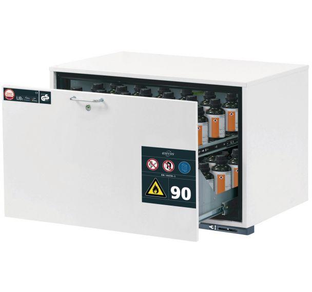 ARMOIRE SÉCURITÉ SOUS PAILLASSE UB-S-90 UB90.060.089.S BLANC - MANUTAN COLLECTIVITÉS