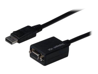 CÂBLE ADAPTATEUR, DISPLAYPORT - HD15, 0,15 M, NOIR - LOT DE 2