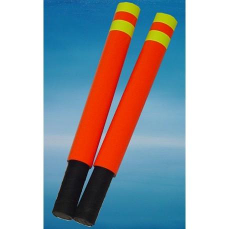 Bâtons de jour orange fluo 40 cm (lot de 2)_0