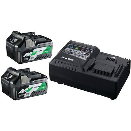 BATTERIE 36V BSL36A18 (X2) + CHARGEUR RAPIDE MULTIVOLT - HIKOKI