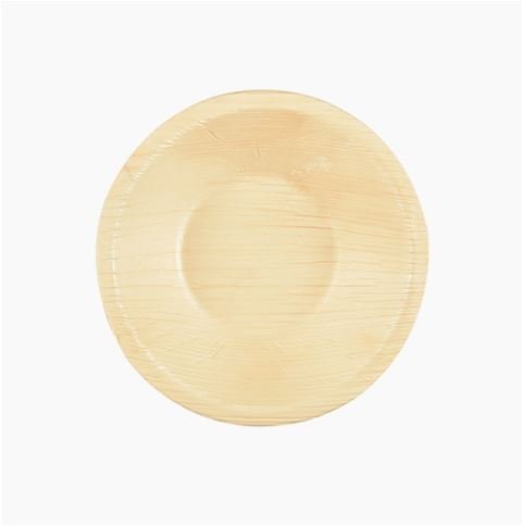 BOL PAPSTAR PURE ; ROND ; FEUILLE DE PALMIER - 25 PIÈCES - 200 ML