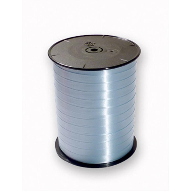 BOLDUC BOBINE LISSE 500MX7MM, ARGENT - BLEU TURQUOISE - LOT DE 5