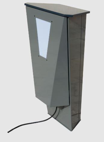 Borne de distribution sur-mesure pour camping ou place de marché - SOBEM-SCAME Série SKENOO avec coffret en plastique et prises d'eau_0