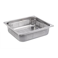 Bourgeat Bac gastro inox GN 2/2 H.6.5 cm perforé sans anses Bourgeat - 742406 - plastique 742406_0