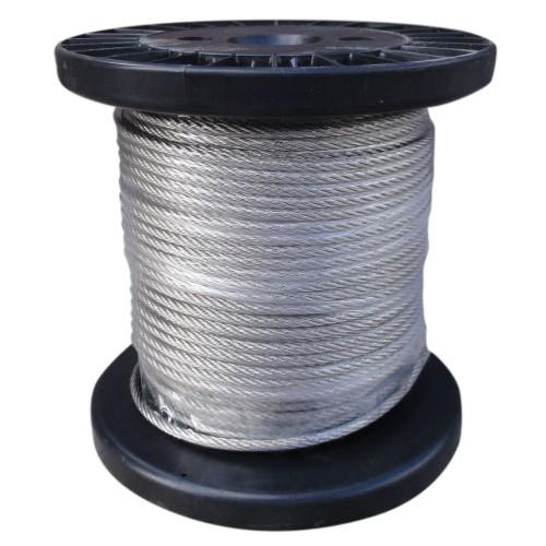 CÂBLE SOUPLE POUR GARDE-CORPS 7X7 – INOX 316 – DIAMÈTRE 6 MM – 25 M DESIGN PRODUCTION