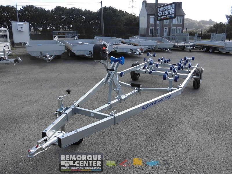 Chariot de mise à l'eau multi-rouleaux - G1000MA14 - 1 essieu - PTAC : 1350 Kg - Sun Way - GOLDONEALU1P_0
