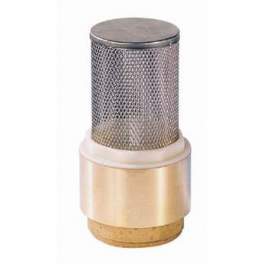 Clapet crépine 12x17 - Corps en laiton et crépine en inox - Sferaco réf. 310003_0