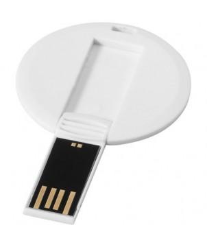 CLÉ USB JETON ROND 8 GB - BLANC - CLÉS USB PUBLICITAIRES PERSONNALISÉES