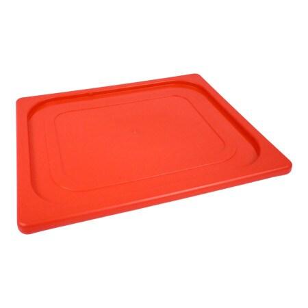 Couvercle Polypropylène Clippé GN 1/2 - HACCP Rouge - Gastroland - rouge plastique polypropylène 3701666009518_0