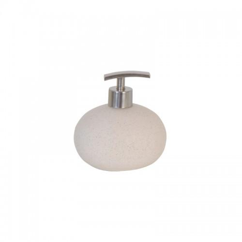 DISTRIBUTEUR DE SAVON - ABS ET GRÈS - BEIGE - BALI SPIRELLA