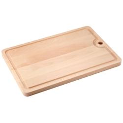Planche à découper en bois avec récupérateur de jus 40 x 26 cm Fackelmann Wood Edition - marron Bois massif 4008033318105_0