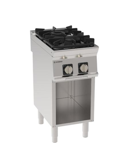 Fourneau 2 feux gaz sur placard ouvert  Référence: PCG4FG7_0