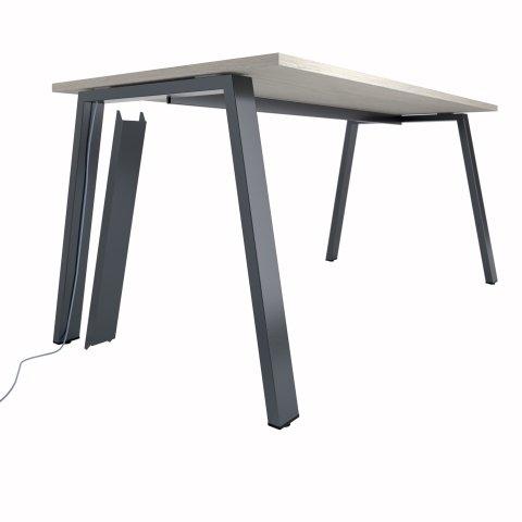 GOULOTTE PASSE-CÂBLES VERTICALE POUR PIEDS ECLA ANTHRACITE