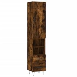 Helloshop26 - Buffet bahut commode armoire meuble de rangement organisateur cuisine salle de séjour salon haut 34,5 x 34 x 180 cm 02_0033218 - 300021_0