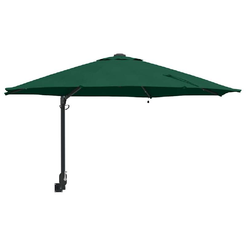Helloshop26 - Parasol de jardin inclinable moderne extérieur 248 x 248 x 148 cm en polyester vert 02_0058643 - vert 3000240700668_0
