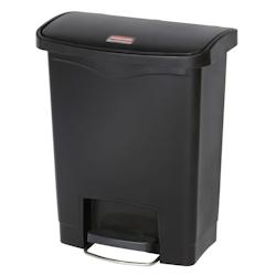 Helloshop26 - Rubbermaid Poubelle à pédale Slim Jim 30 L noir 02_0044421 - 3000220145298_0