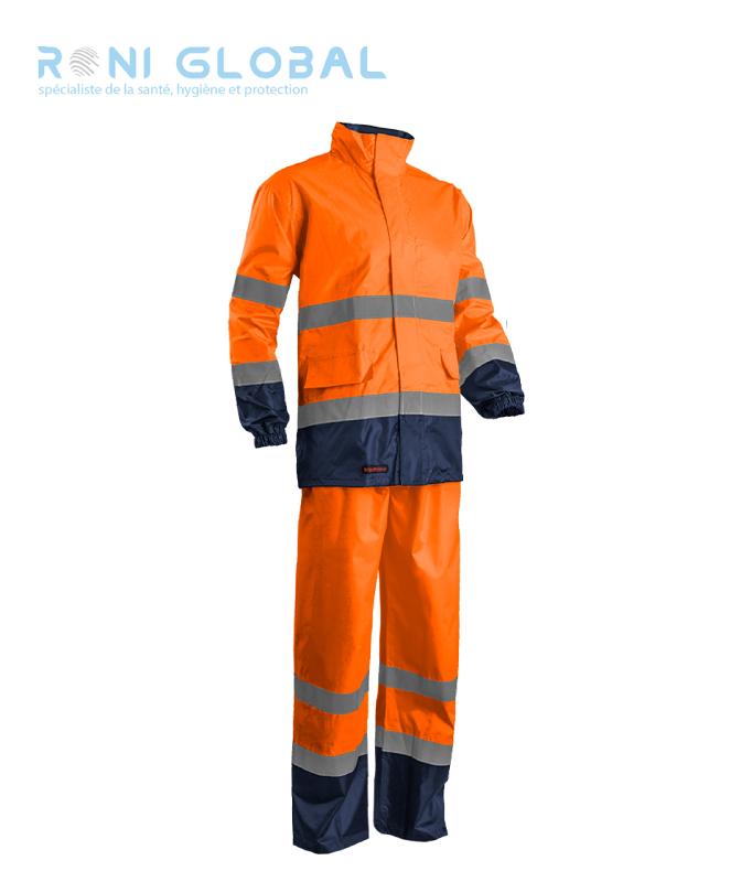 ENSEMBLE DE SÉCURITÉ HAUTE VISIBILITÉ, ANTI-PLUIE EN POLYESTER CLASS 3 - HI-WAY COVERGUARD_0