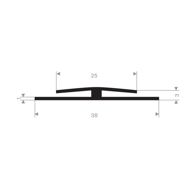 JOINT CAOUTCHOUC FENÊTRE 38 - 3 MM CAOUTCHOUC COMPACT