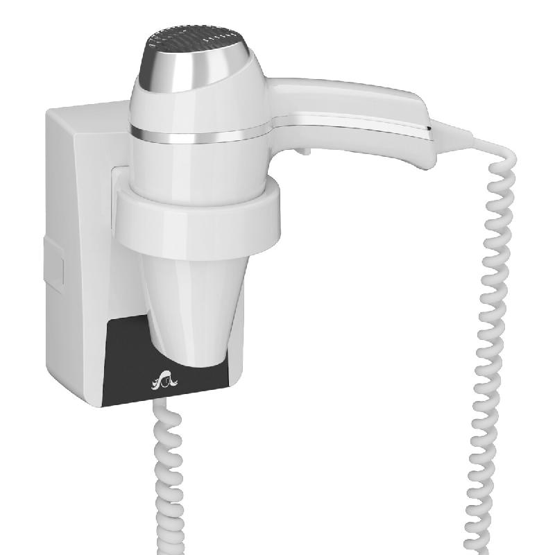 JVD Sèche-Cheveux support mural Clipper blanc - blanc plastique 8221195_0