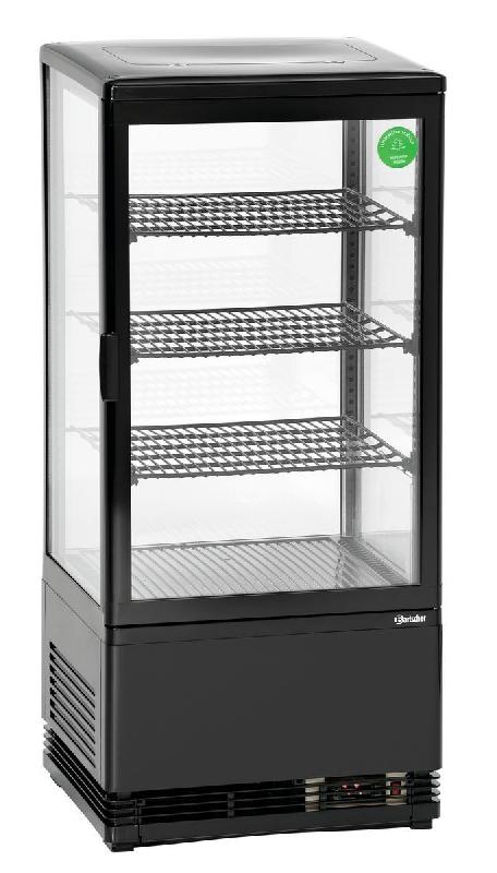 Mini vitrine réfrigérée 78 L - noire - BARTSCHER - 3 grilles amovibles, froid ventilé, dégivrage automatique_0