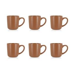 Novastyl - Lot 6 Mugs Arita 38cl En Gres Marron - marron Grès 3256391039977_0