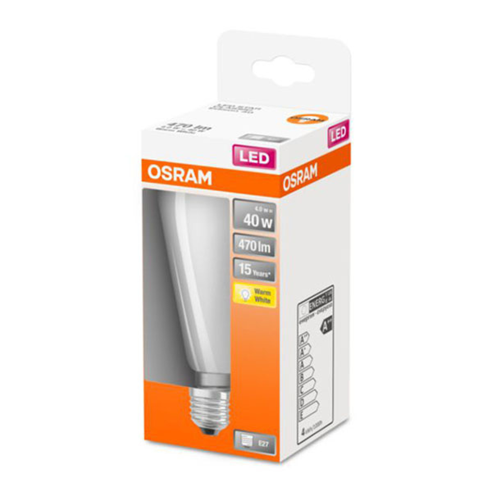 OSRAM CLASSIC ST AMPOULE LED E27 4 W 2 700 K OPALE